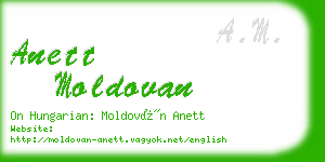 anett moldovan business card
